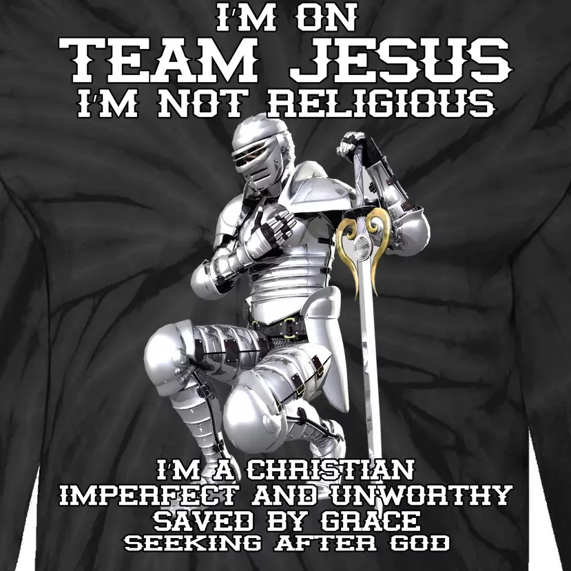 I'm On Team Jesus Tie-Dye Long Sleeve Shirt