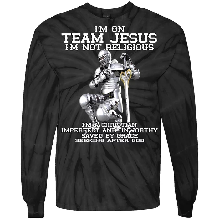 I'm On Team Jesus Tie-Dye Long Sleeve Shirt