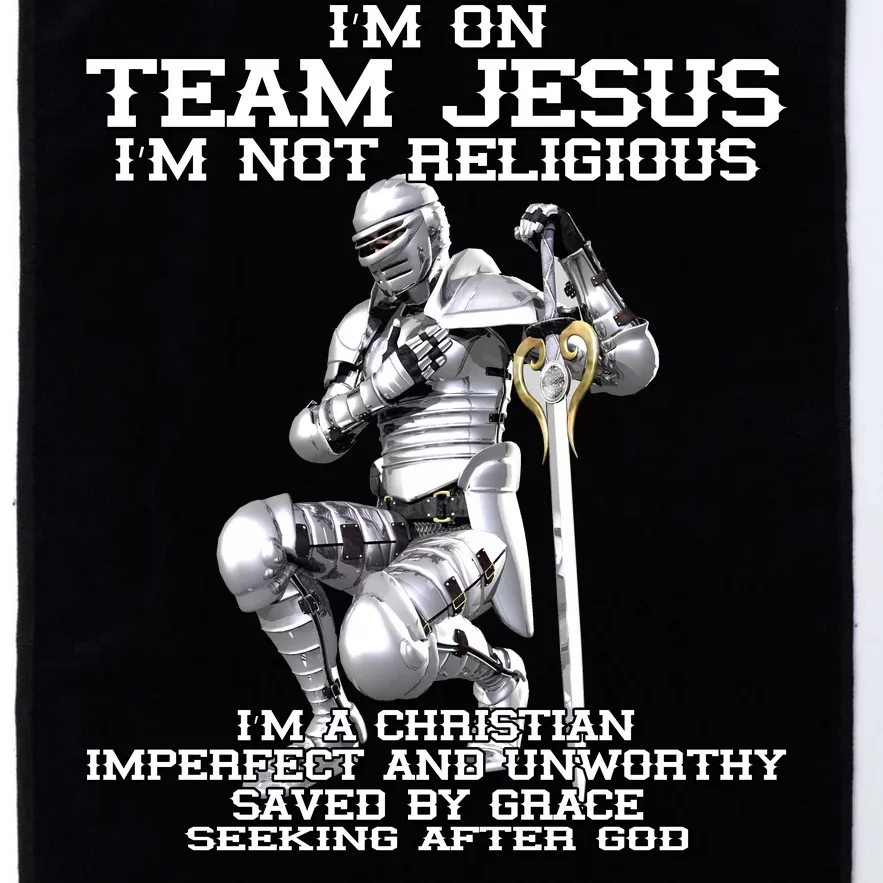 I'm On Team Jesus Platinum Collection Golf Towel