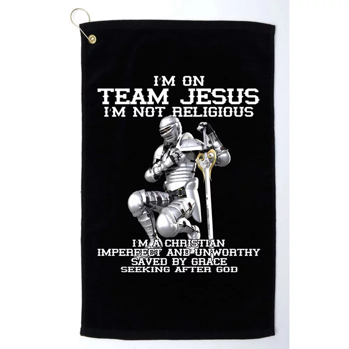 I'm On Team Jesus Platinum Collection Golf Towel