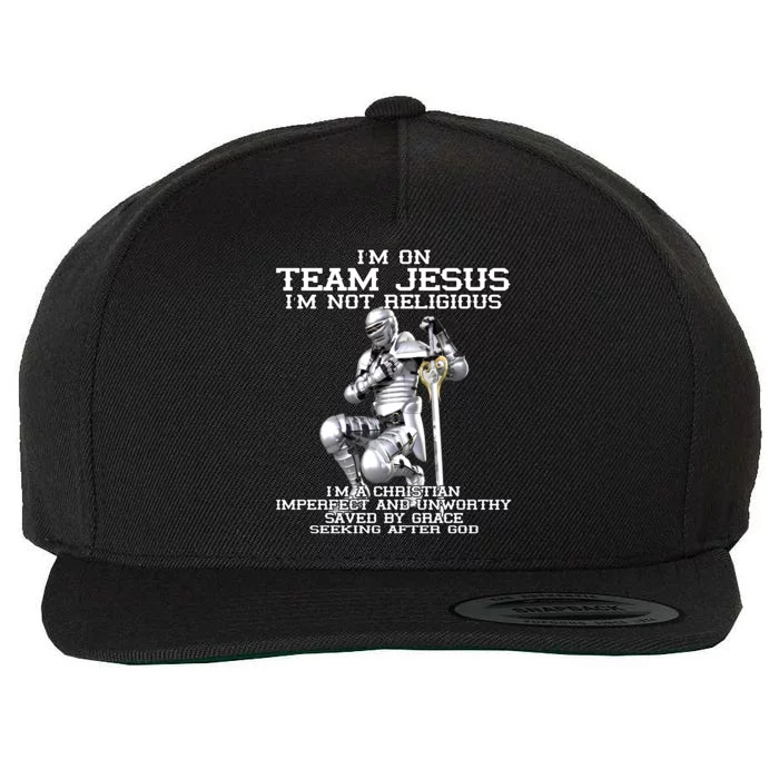 I'm On Team Jesus Wool Snapback Cap