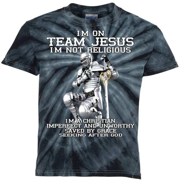 I'm On Team Jesus Kids Tie-Dye T-Shirt