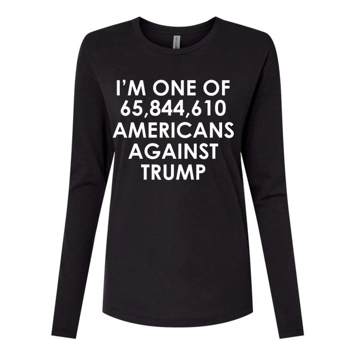 I'm One of the Americans Against Donald Trump Womens Cotton Relaxed Long Sleeve T-Shirt