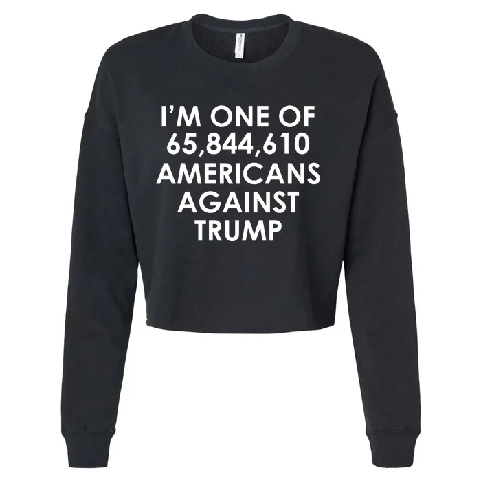 I'm One of the Americans Against Donald Trump Cropped Pullover Crew