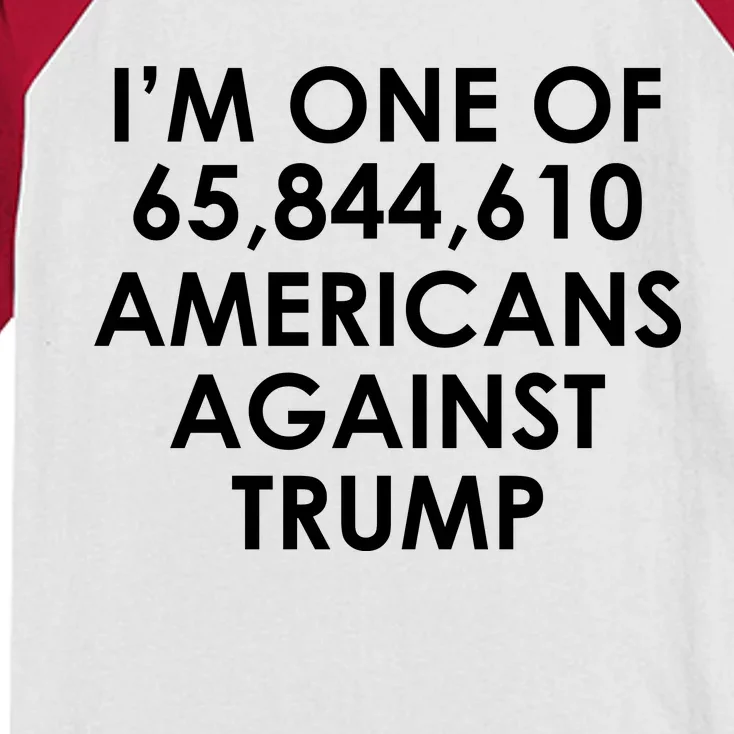 I'm One of the Americans Against Donald Trump Kids Colorblock Raglan Jersey