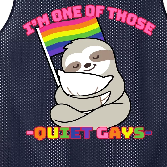 I'm One Of Those Quiet Gays Mesh Reversible Basketball Jersey Tank