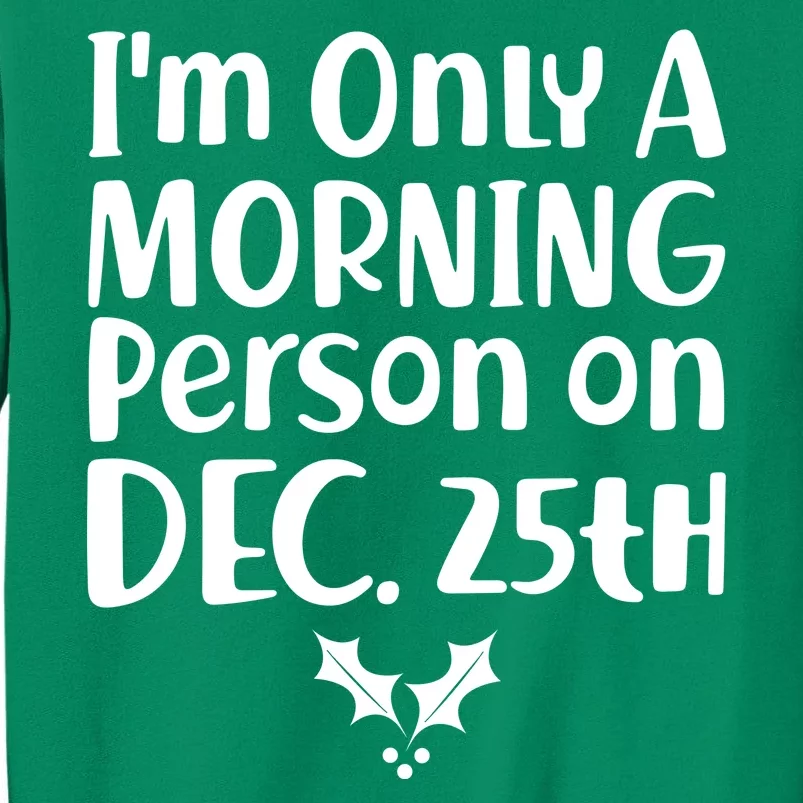 I'm Only A Morning Person on Dec 25th Christmas Sweatshirt