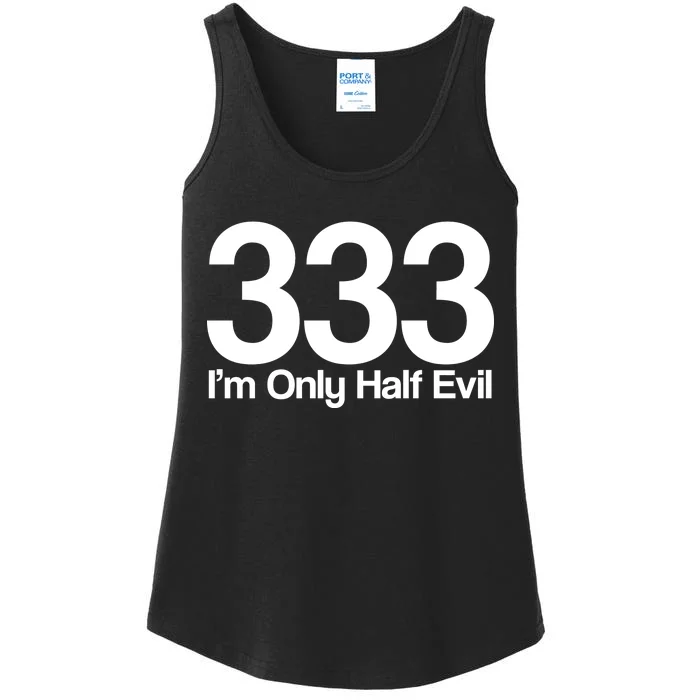 I'm Only Half Evil Ladies Essential Tank