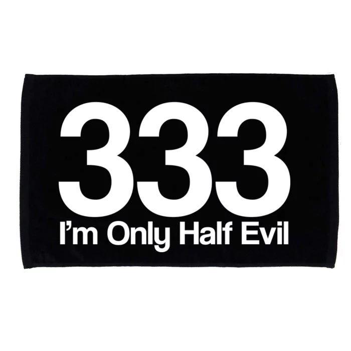 I'm Only Half Evil Microfiber Hand Towel