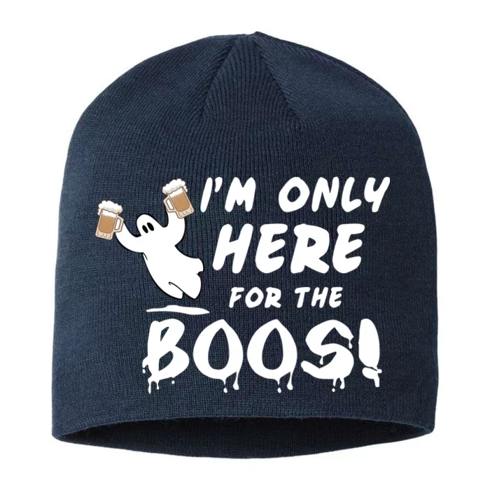 I'm Only here For The Boos! Ghost 8 1/2in Sustainable Knit Beanie