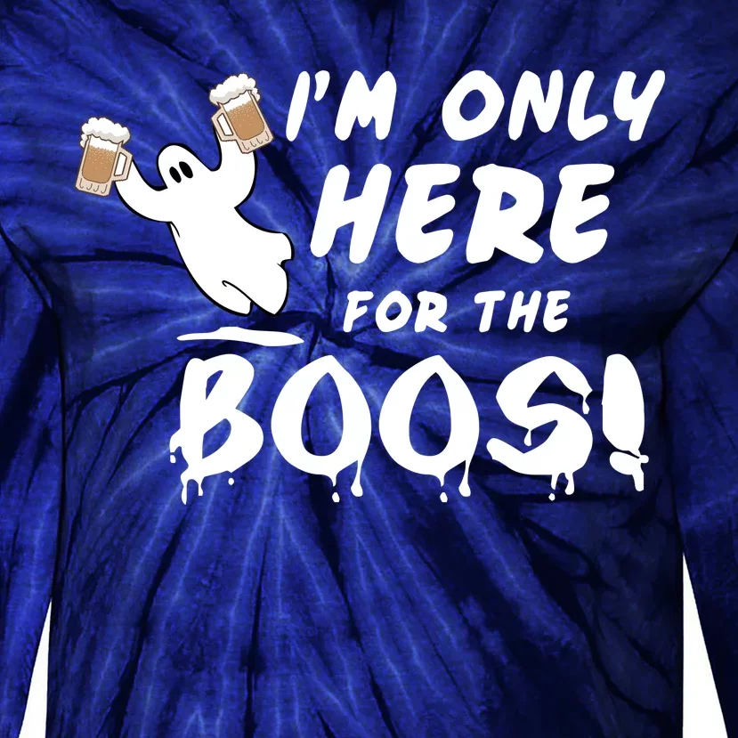 I'm Only here For The Boos! Ghost Tie-Dye Long Sleeve Shirt