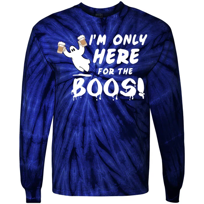 I'm Only here For The Boos! Ghost Tie-Dye Long Sleeve Shirt