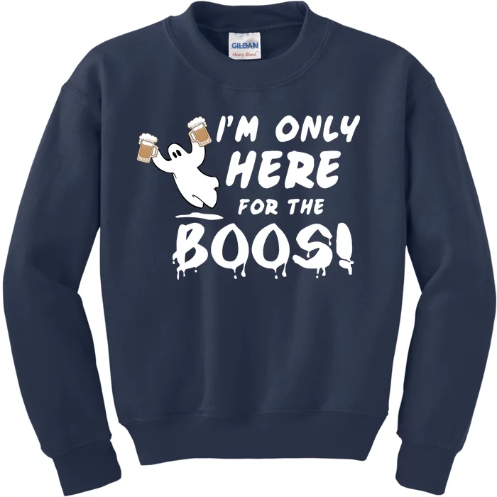 I'm Only here For The Boos! Ghost Kids Sweatshirt