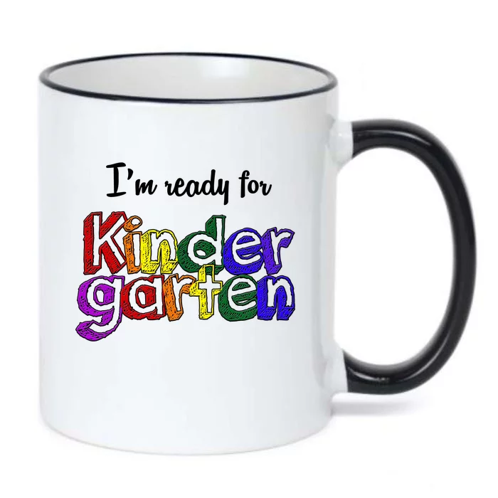 I'm Ready For Kindergarten Black Color Changing Mug