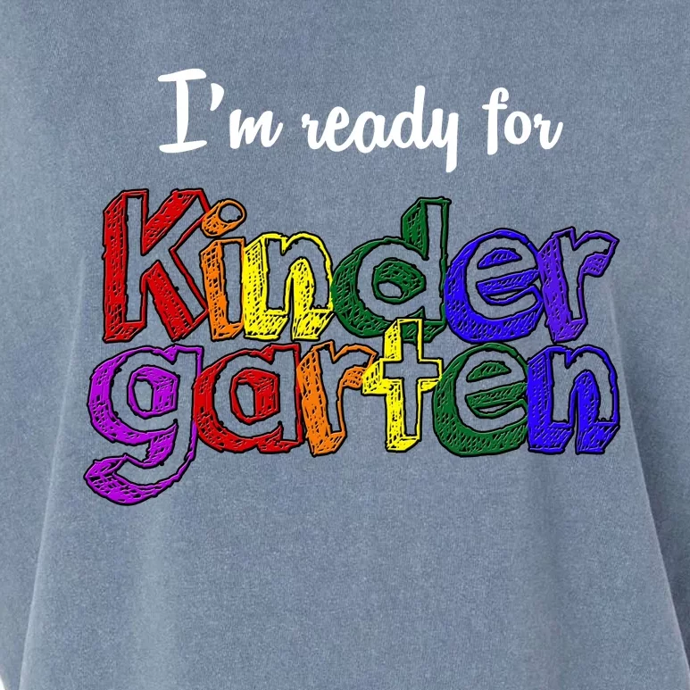 I'm Ready For Kindergarten Garment-Dyed Women's Muscle Tee