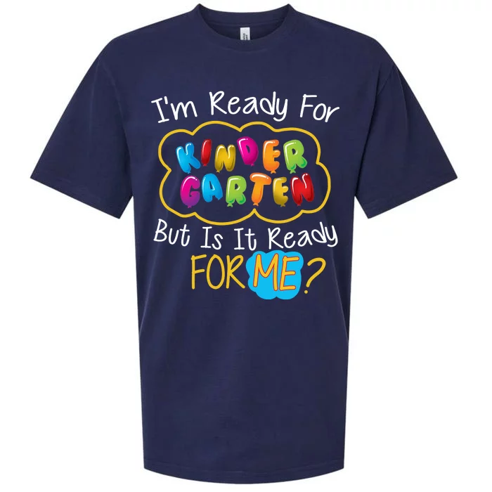 I'm Ready Kids First Day Of Kindergarten Sueded Cloud Jersey T-Shirt