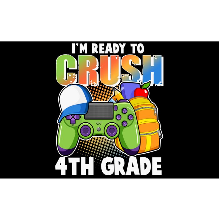 I'm Ready To Crush 4th Grade Video Gamer Bumper Sticker