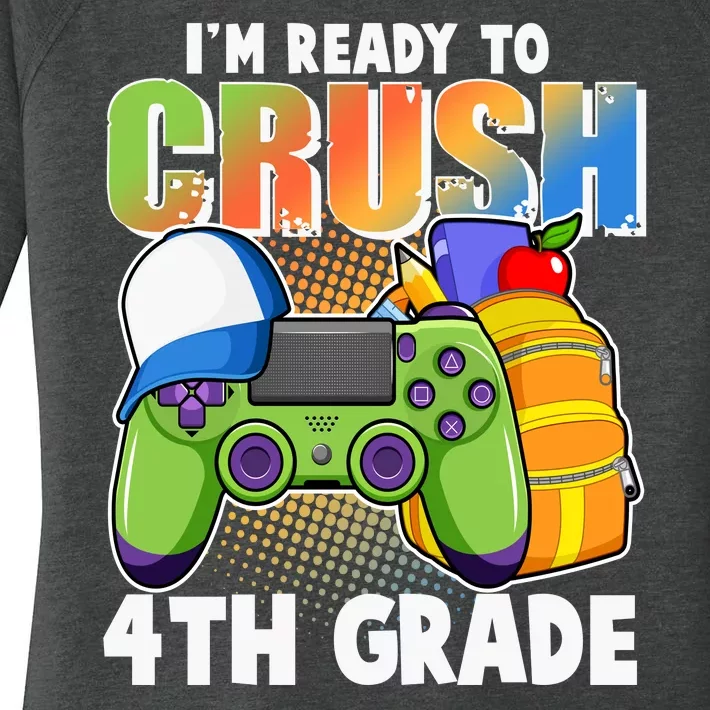 I'm Ready To Crush 4th Grade Video Gamer Women's Perfect Tri Tunic Long Sleeve Shirt