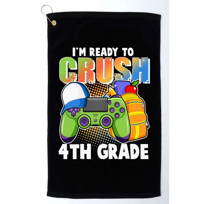 I'm Ready To Crush 4th Grade Video Gamer Platinum Collection Golf Towel