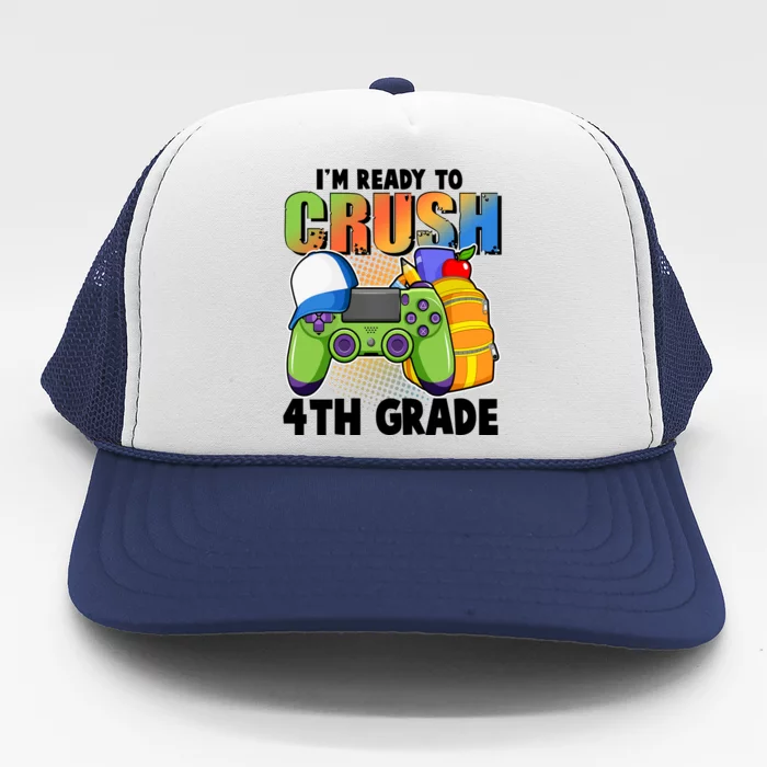 I'm Ready To Crush 4th Grade Video Gamer Trucker Hat