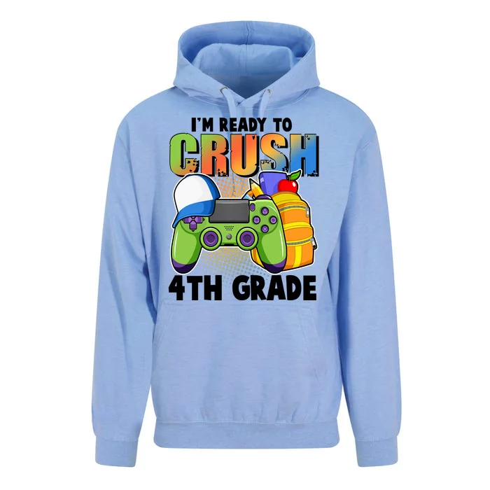 I'm Ready To Crush 4th Grade Video Gamer Unisex Surf Hoodie