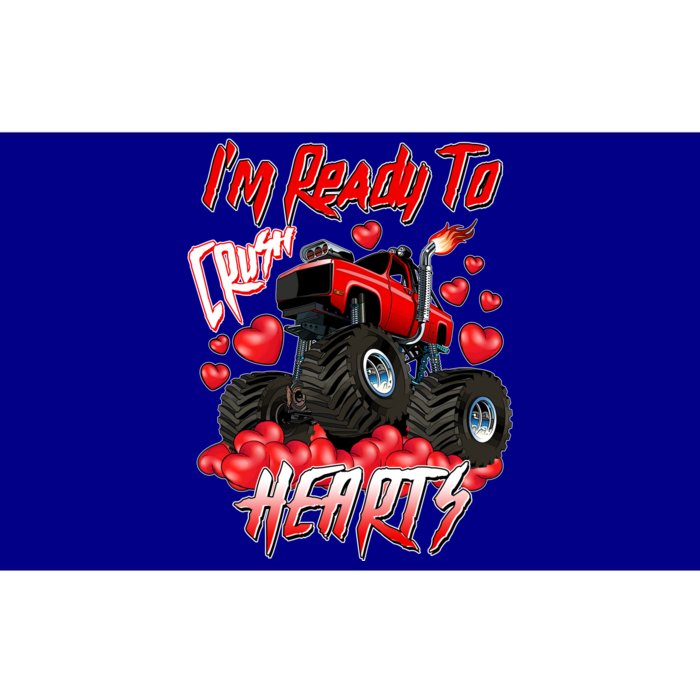 I'm Ready To Crush Hearts Monster Truck Valentine's Day Bumper Sticker