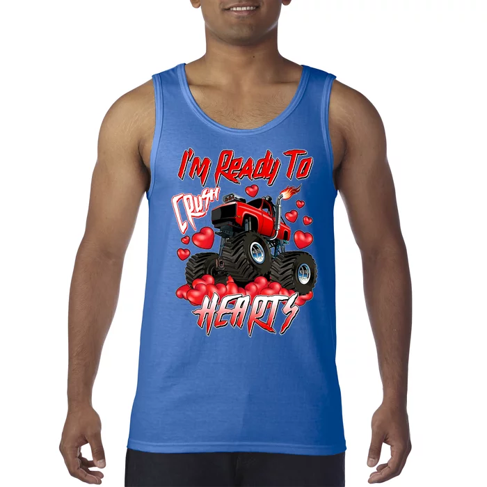 I'm Ready To Crush Hearts Monster Truck Valentine's Day Tank Top