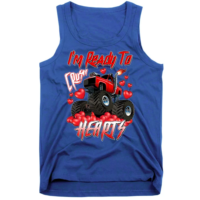 I'm Ready To Crush Hearts Monster Truck Valentine's Day Tank Top