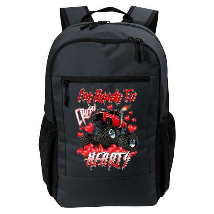 I'm Ready To Crush Hearts Monster Truck Valentine's Day Daily Commute Backpack