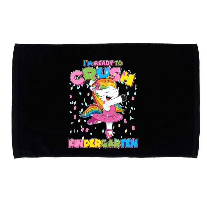 I'm Ready To Crush Kindergarten Cute Unicorn Microfiber Hand Towel