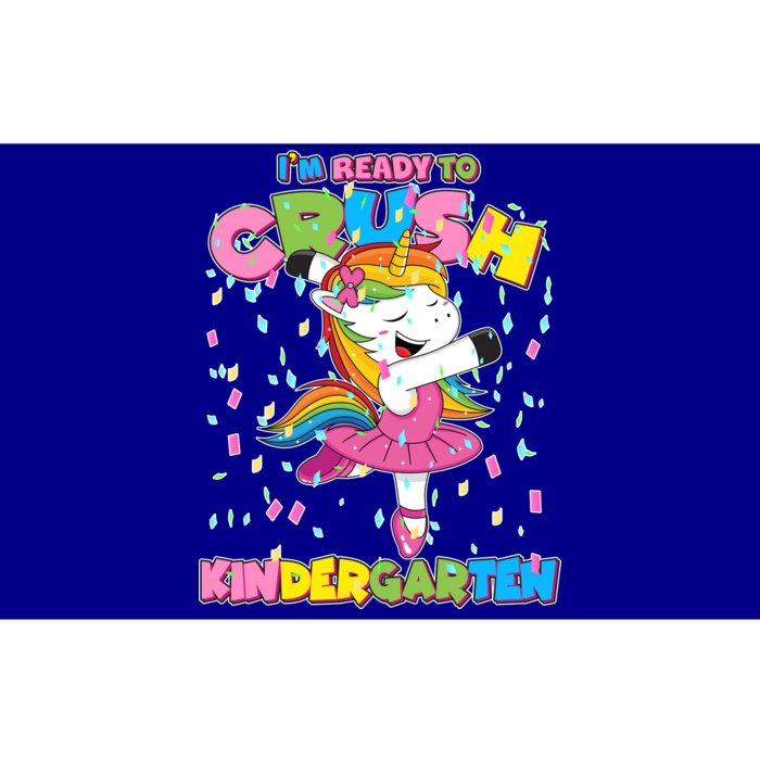 I'm Ready To Crush Kindergarten Cute Unicorn Bumper Sticker