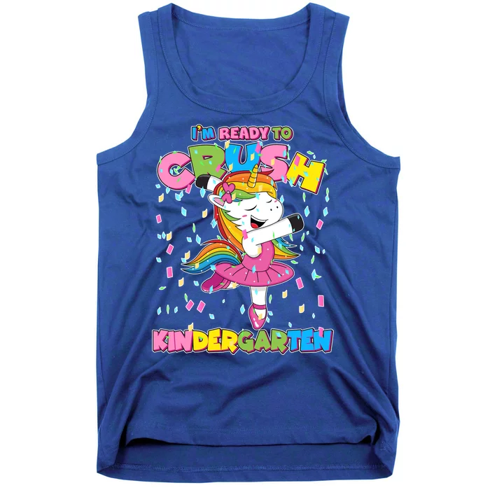 I'm Ready To Crush Kindergarten Cute Unicorn Tank Top