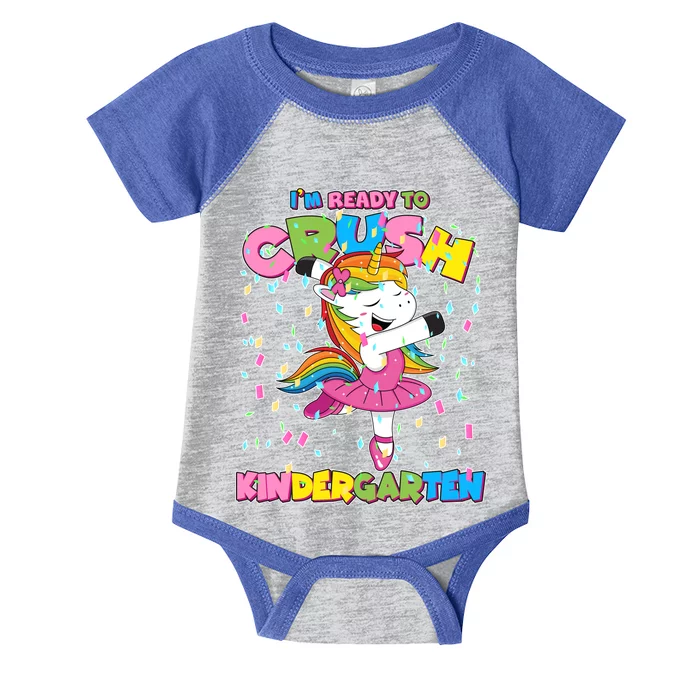 I'm Ready To Crush Kindergarten Cute Unicorn Infant Baby Jersey Bodysuit