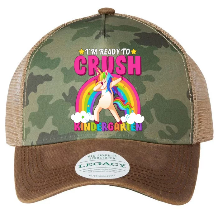 I'm Ready To Crush Kindergarten Unicorn Rainbow Legacy Tie Dye Trucker Hat