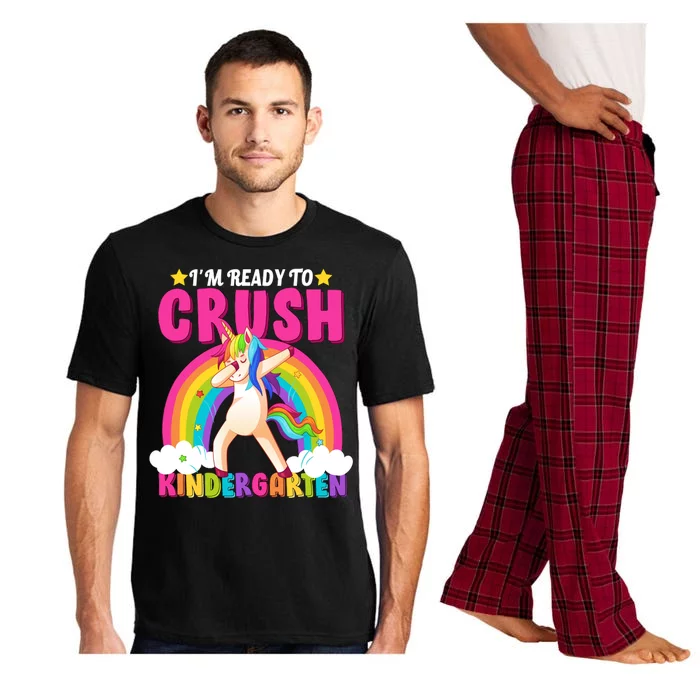 I'm Ready To Crush Kindergarten Unicorn Rainbow Pajama Set