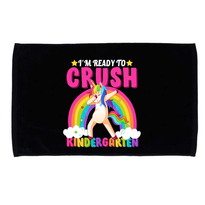 I'm Ready To Crush Kindergarten Unicorn Rainbow Microfiber Hand Towel