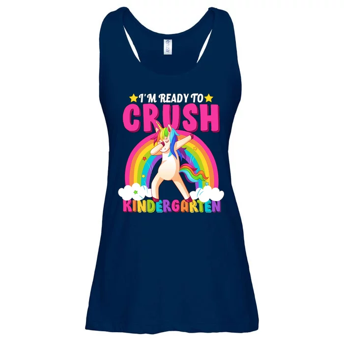 I'm Ready To Crush Kindergarten Unicorn Rainbow Ladies Essential Flowy Tank