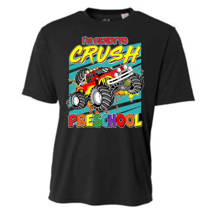 I'm Ready To Crush Preschool Monster Truck Madness Cooling Performance Crew T-Shirt