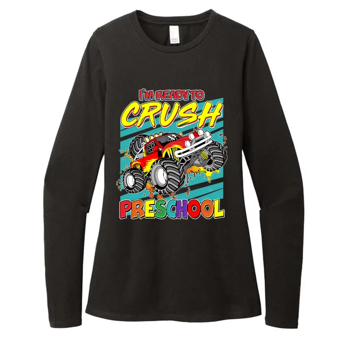 I'm Ready To Crush Preschool Monster Truck Madness Womens CVC Long Sleeve Shirt