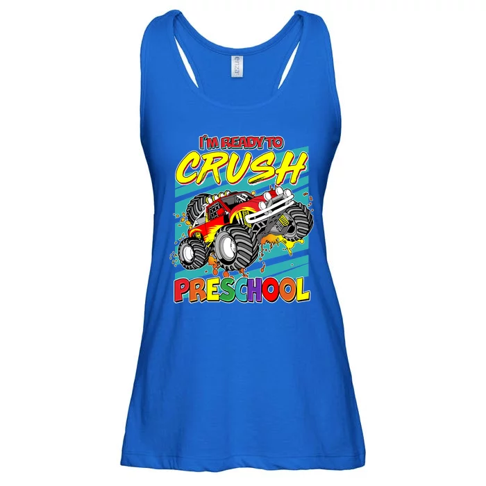 I'm Ready To Crush Preschool Monster Truck Madness Ladies Essential Flowy Tank