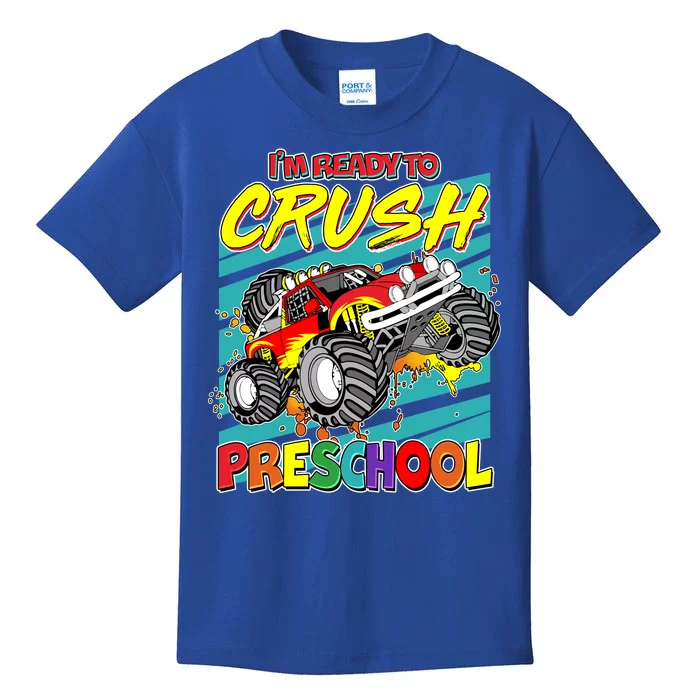 I'm Ready To Crush Preschool Monster Truck Madness Kids T-Shirt