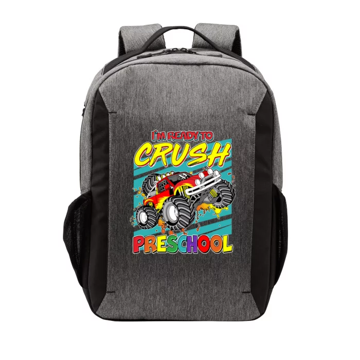 I'm Ready To Crush Preschool Monster Truck Madness Vector Backpack