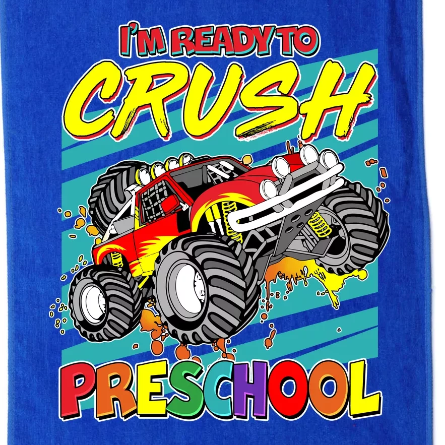 I'm Ready To Crush Preschool Monster Truck Madness Platinum Collection Golf Towel