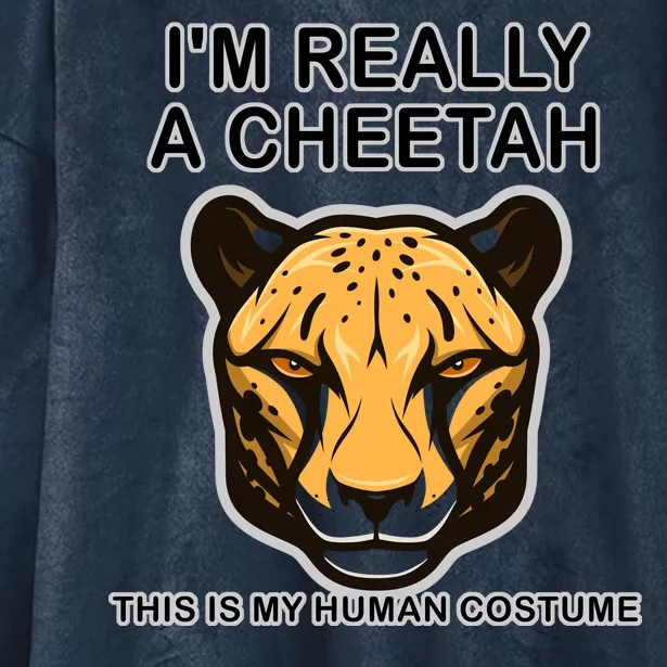 I'm Really A Cheetah Human Costume Hooded Wearable Blanket