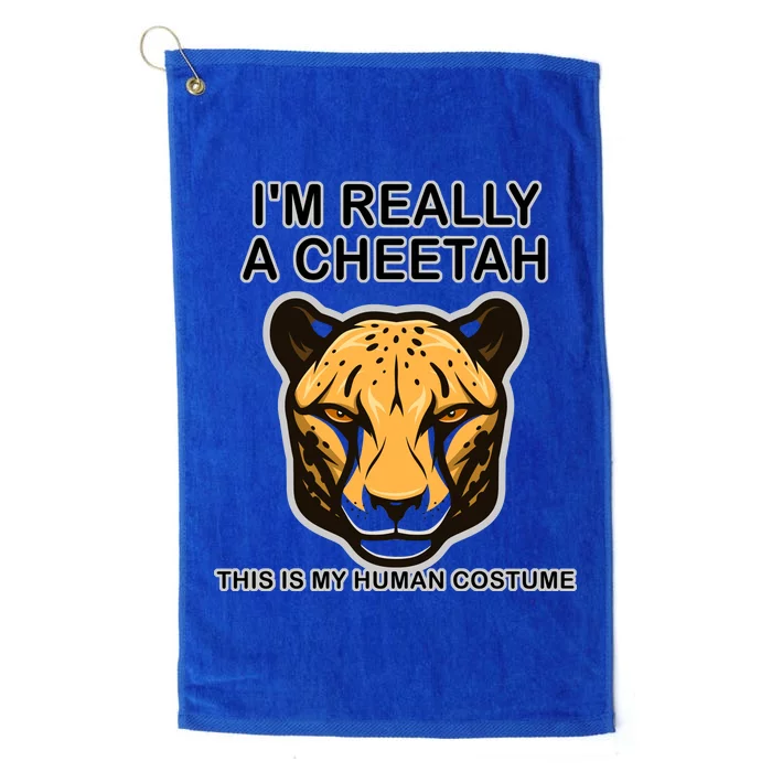 I'm Really A Cheetah Human Costume Platinum Collection Golf Towel