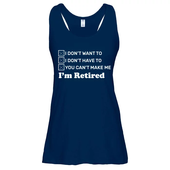 I'm Retired Ladies Essential Flowy Tank