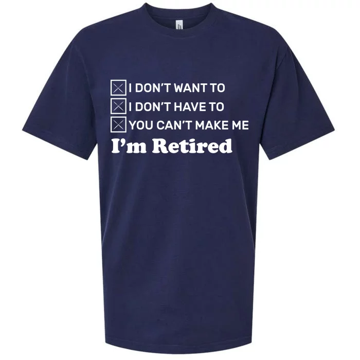 I'm Retired Sueded Cloud Jersey T-Shirt