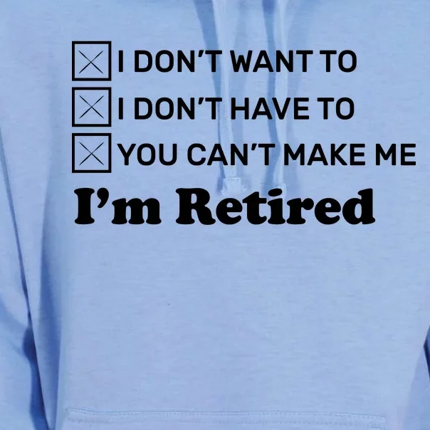 I'm Retired Unisex Surf Hoodie