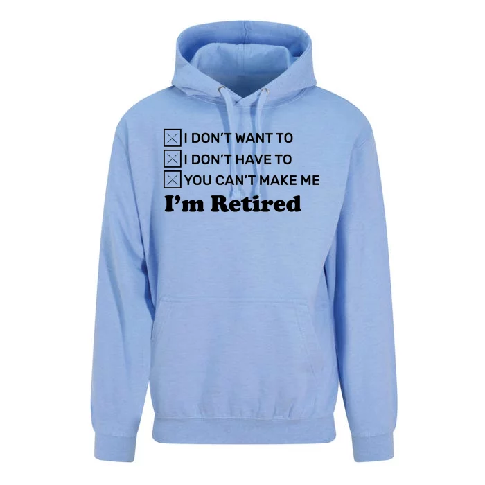 I'm Retired Unisex Surf Hoodie