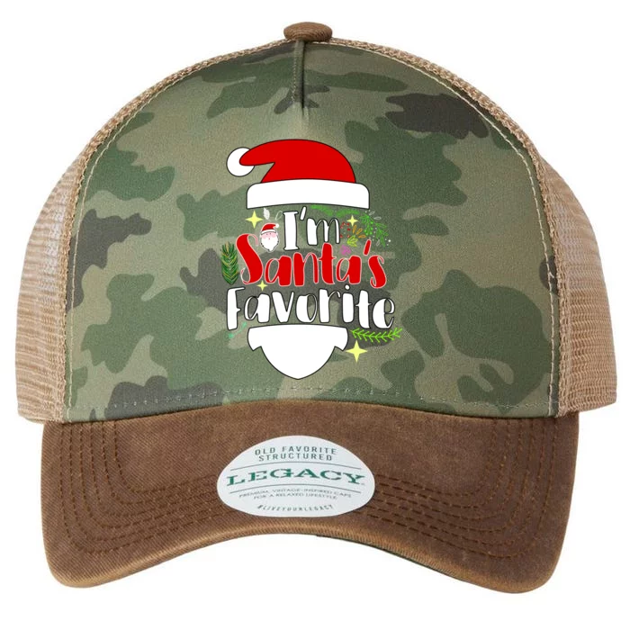 I'm Santa's Favorite Christmas Legacy Tie Dye Trucker Hat